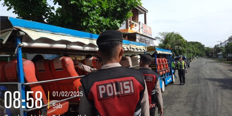 Tegas… !! Dilarang Beroperasi Dijalan Raya Sejumlah Odong-Odong Diamankan